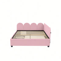 Elegant Full Size Upholstered Daybed With Storage Drawers Velvet Sofabed And Soft Fabric Headboard No Box Spring Required Beige