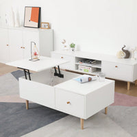 Stylish Lift-Top Coffee Table With Storage And Versatile Design For Living Room