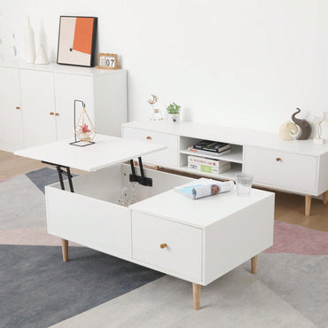 Stylish Lift-Top Coffee Table With Storage And Versatile Design For Living Room