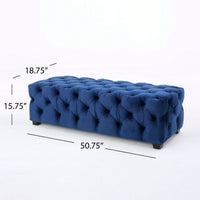 Elegant Ottoman For Living Room Or Bedroom With Plush Upholstery And Sturdy Design