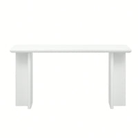 L-Shaped Leg Modern Entryway Table For Hallway Foyer Living Room Corridor