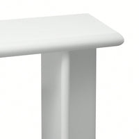 L-Shaped Leg Modern Entryway Table For Hallway Foyer Living Room Corridor