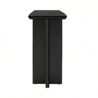 L-Shaped Leg Modern Entryway Table For Hallway Foyer Living Room Corridor