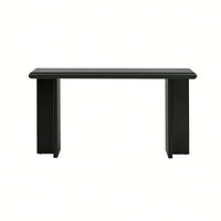 L-Shaped Leg Modern Entryway Table For Hallway Foyer Living Room Corridor