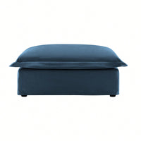 Plush Ottoman For Stylish Home Decor And Comfort Blue