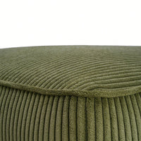 Corduroy Square Ottoman For Stylish Home Decor Olive Green