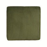 Corduroy Square Ottoman For Stylish Home Decor Olive Green