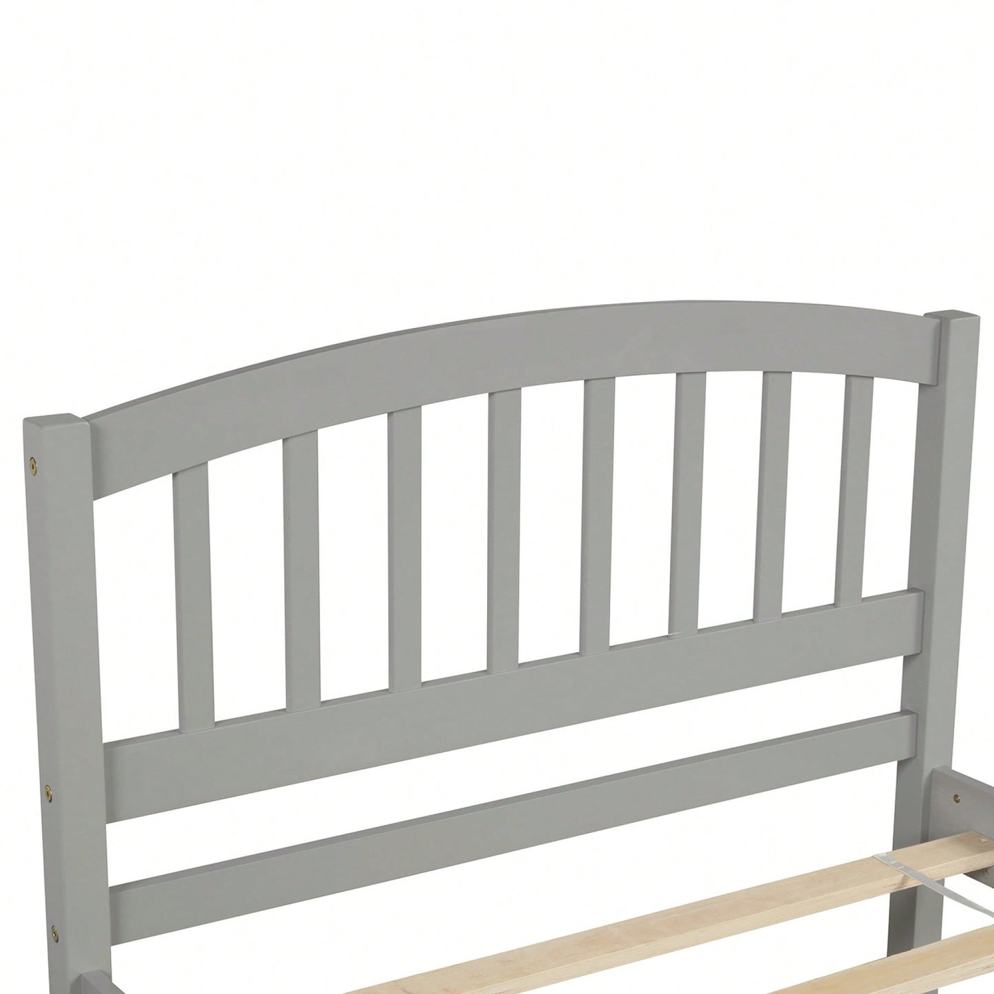 Twin Size Platform Bed Frame With Trundle For Space-Saving Sleep Solutions White