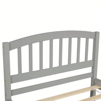 Twin Size Platform Bed Frame With Trundle For Space-Saving Sleep Solutions White