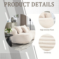 Comfortable High Back Bean Bag Sofa For Adults And Kids - Durable Indoor Outdoor Lounge Chair In Beige