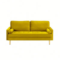 Stylish 65 Inch Velvet Sofa For Modern Living Room Decor