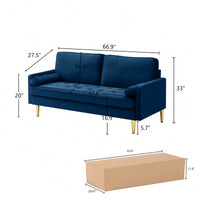 Stylish 65 Inch Velvet Sofa For Modern Living Room Decor
