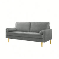 Stylish 65 Inch Velvet Sofa For Modern Living Room Decor