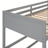 Solid Wood Twin Loft Bed With Ladder For Space Saving And Stylish Bedroom Design Grey