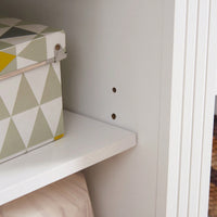 Modern White Media Console Table With Ample Storage Space For TV And Entertainment Systems 65.75 Inch Wide
