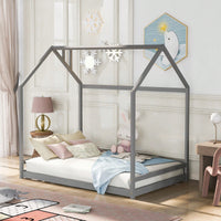 Elegant White Full Size Wooden Bed Frame For Stylish Bedrooms