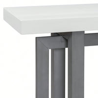 Extra Long Contemporary Console Table With Wood Top For Entryway Hallway Living Room Foyer And Corridor