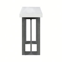 Extra Long Contemporary Console Table With Wood Top For Entryway Hallway Living Room Foyer And Corridor