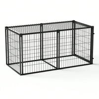 Spacious 63 Inch Dog Crate And Playpen For Small To Medium Dogs Indoor Use With Top Cover