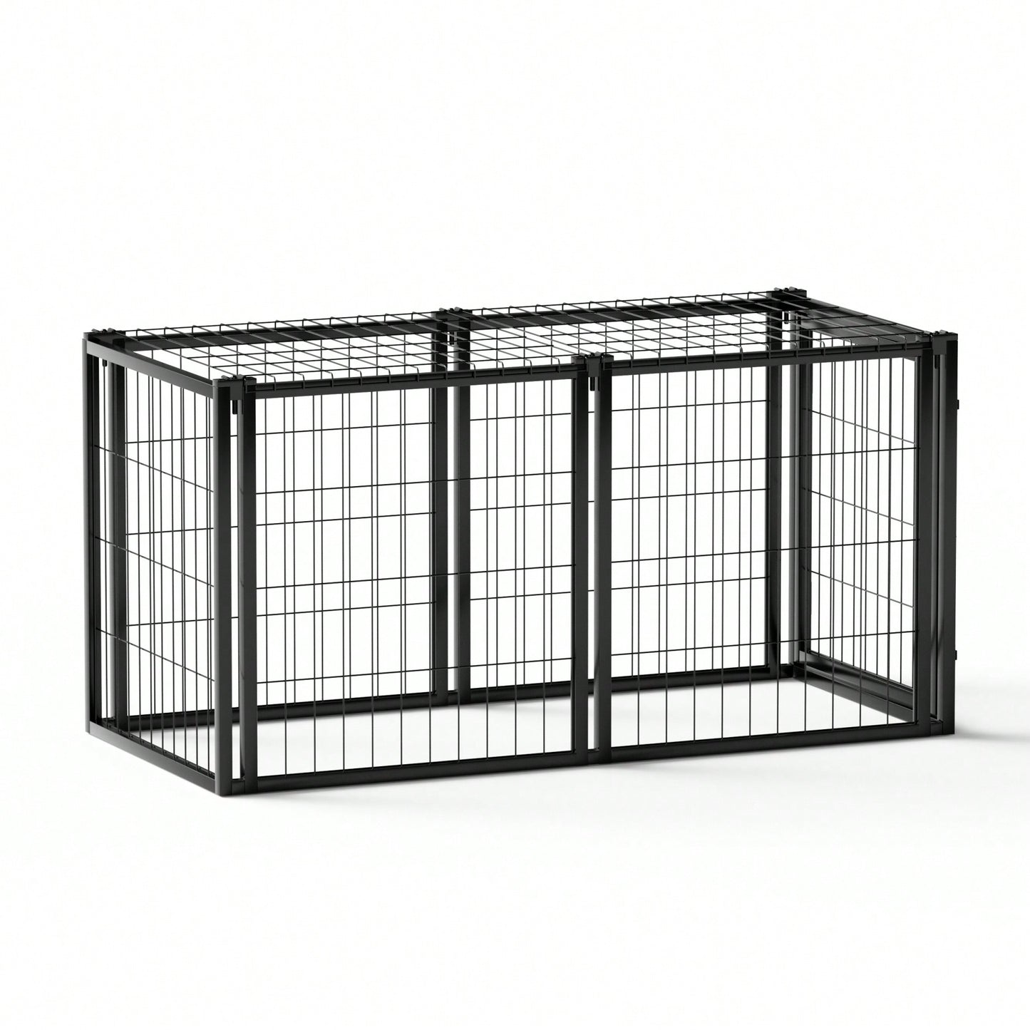 Spacious 47.2 Inch Dog Crate For Small To Medium Dogs Indoor Playpen With Top Pet Cage