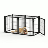 Spacious 47.2 Inch Dog Crate For Small To Medium Dogs Indoor Playpen With Top Pet Cage