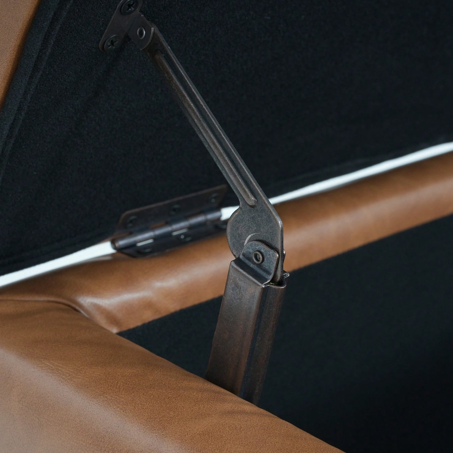 Storage Ottoman For Living Room And Bedroom Organization Orange Brown