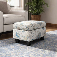 Elegant Upholstered Ottoman With Storage And Stylish Design For Living Room Or Bedroom