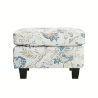 Elegant Upholstered Ottoman With Storage And Stylish Design For Living Room Or Bedroom