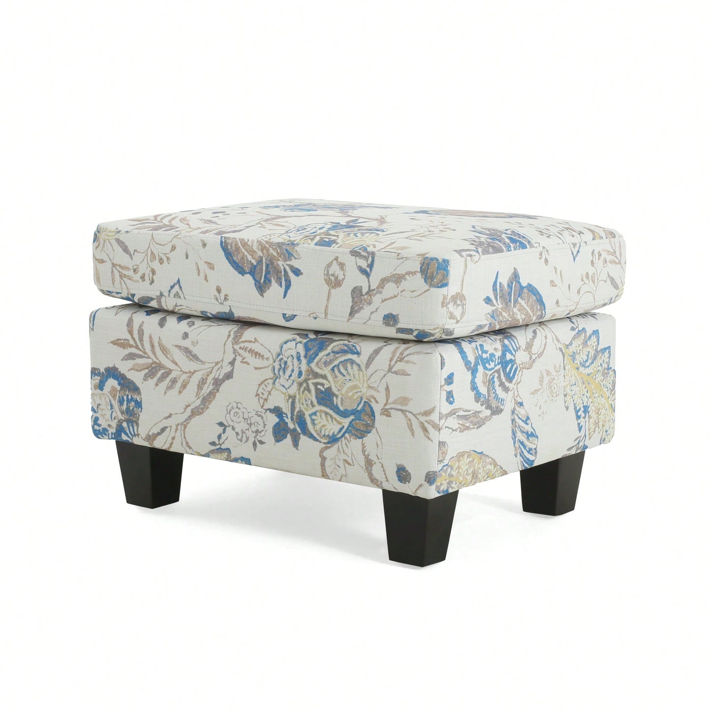 Elegant Upholstered Ottoman With Storage And Stylish Design For Living Room Or Bedroom