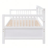 Multifunctional Twin Size Espresso Solid Wood Daybed For Stylish Space Saving Solutions