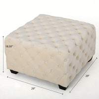Elegant Ottoman For Living Room Or Bedroom With Plush Upholstery And Sturdy Design