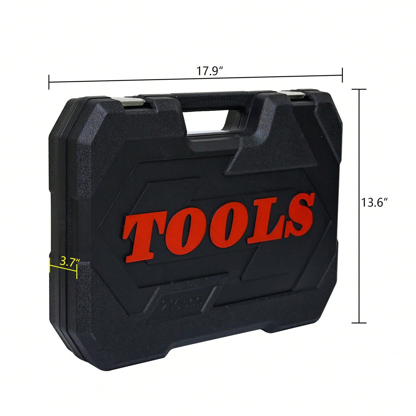 216-Piece Portable Tool Kit And Socket Wrench Set For Home Repairs Includes Case Ratchet Wrenches Ideal For Men And Women