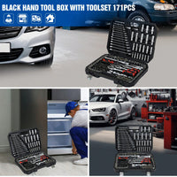 216-Piece Portable Tool Kit And Socket Wrench Set For Home Repairs Includes Case Ratchet Wrenches Ideal For Men And Women