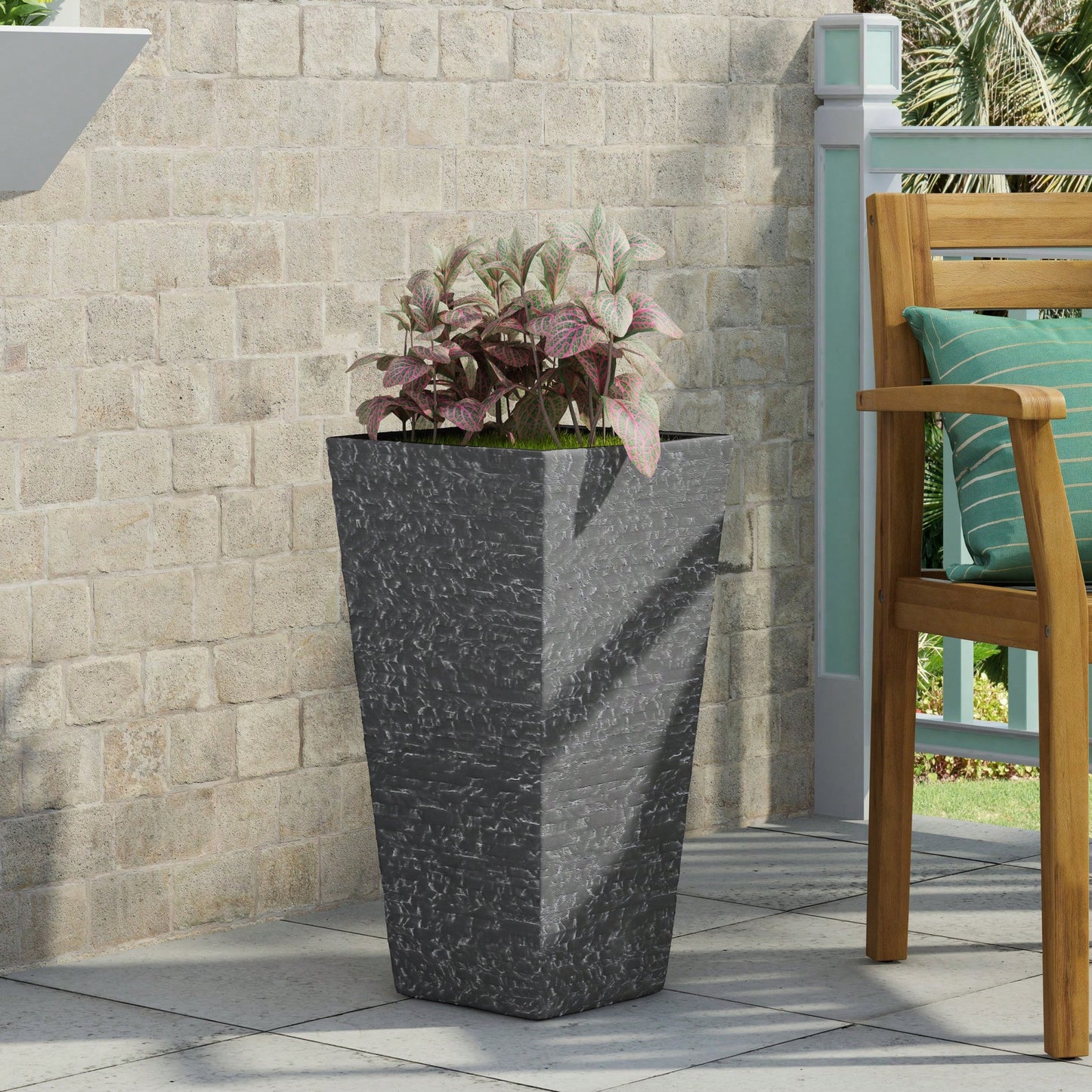 MGO Planter For Indoor And Outdoor Use Durable Lightweight Garden Pot With Drainage Holes
