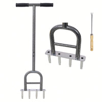 4 Corer Plug Aerator Tool With Soft Grip For Lawn Aeration And Soil Health Improvement