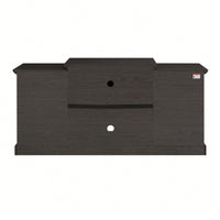 Modern Grey Media Console Table With Ample Storage For TV And Entertainment Systems 65.75"W 17"D 32.48"H
