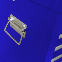 Rolling Tool Chest With 6 Lockable Drawers And Detachable Toolbox For Garage And Workshop Storage - Blue