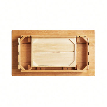 Stylish Solid Wood Computer Desk - Natural Oak Finish, Slim Design With Drawer, Ideal For Home Office Or Study, 100 Cm Width, 50 Cm Depth