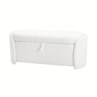 Boucle Storage Ottoman - Stylish Organizer For Home Decor & Functional Seating Beige