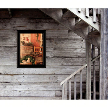 Framed Vintage Skates Art Print - Ready To Hang Wall Decor In Elegant Black Frame