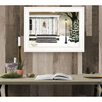 Framed Wall Art: Peaceful Landscape Print Ready To Hang In Elegant White Frame