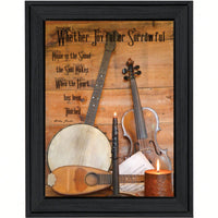 Framed Music-Themed Wall Art - Ready To Hang Black Framed Poster For Stylish Home Décor