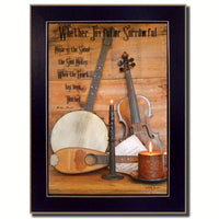 Framed Wall Art Print Of Musical Inspiration - Ready To Hang Black Framed Poster For Home Decor