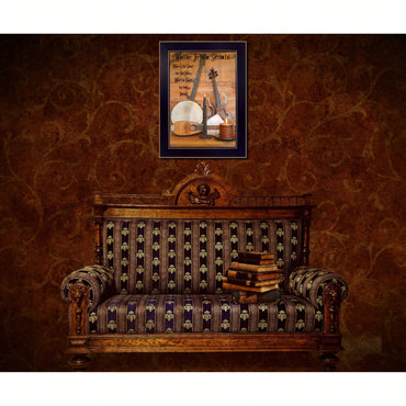 Framed Wall Art Print Of Musical Inspiration - Ready To Hang Black Framed Poster For Home Decor