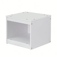 Cozy Twin Size House-Shaped Bed Frame With Guardrails, Slats, And Nightstand - Gray Finish