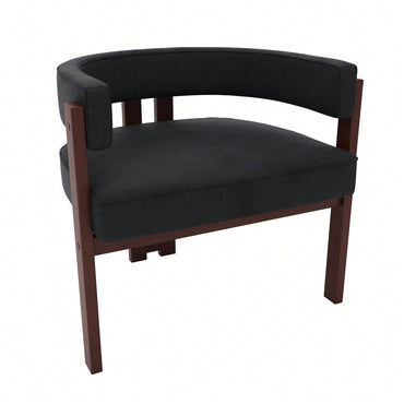 Set Of 2 Contemporary Teddy Upholstered Accent Chair With Open Back And Three Legs - Stylish Barrel Dining Chair For Living Room, Bedroom, Or Dining Room In Beige