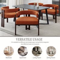 Set Of 2 Contemporary Teddy Upholstered Accent Chair With Open Back And Three Legs - Stylish Barrel Dining Chair For Living Room, Bedroom, Or Dining Room In Beige