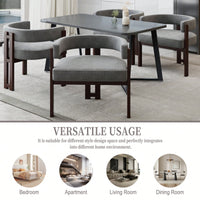 Set Of 2 Contemporary Teddy Upholstered Accent Chair With Open Back And Three Legs - Stylish Barrel Dining Chair For Living Room, Bedroom, Or Dining Room In Beige