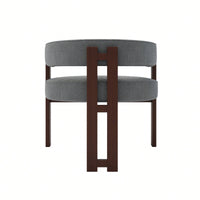 Set Of 2 Contemporary Teddy Upholstered Accent Chair With Open Back And Three Legs - Stylish Barrel Dining Chair For Living Room, Bedroom, Or Dining Room In Beige