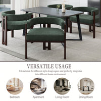 Set Of 2 Contemporary Teddy Upholstered Accent Chair With Open Back And Three Legs - Stylish Barrel Dining Chair For Living Room, Bedroom, Or Dining Room In Beige